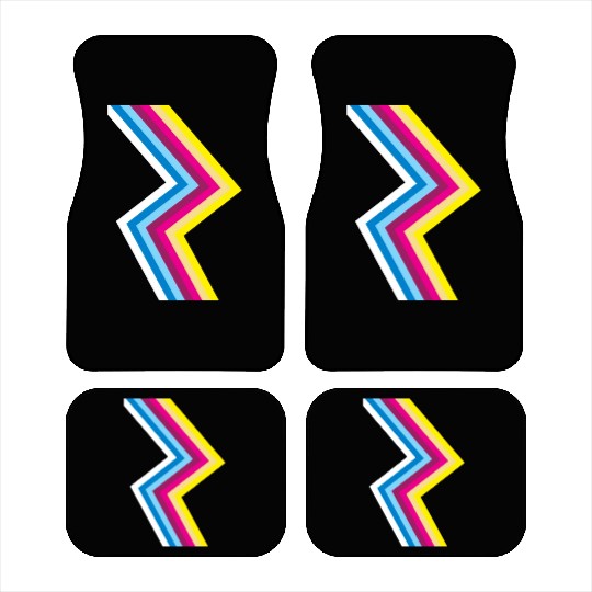 80s Neon Flash Car Mats