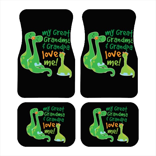 Great Grandma and Grandpa Love Me Dinosaur Car Mats