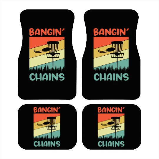 bangin chains disc golf nostalgia Car Mats