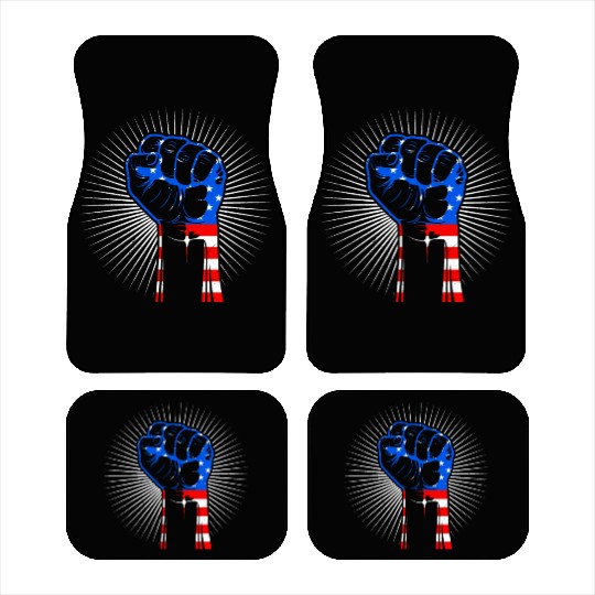 American Fist Stars and Stripes USA Party Car Mats