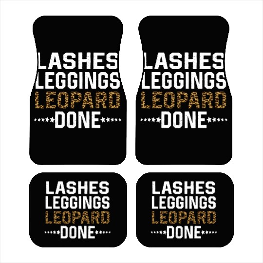 Lashes Leggings Leopard Done Car Mats