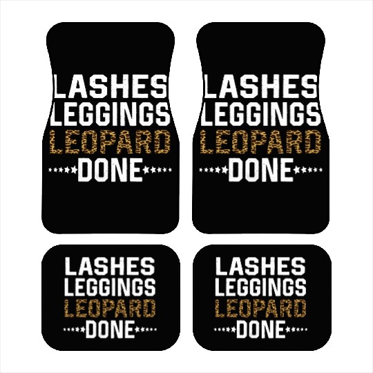Lashes Leggings Leopard Done Car Mats
