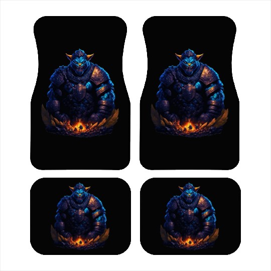 Fellowship Battle: Epic Feline Monster Adventure Car Mats