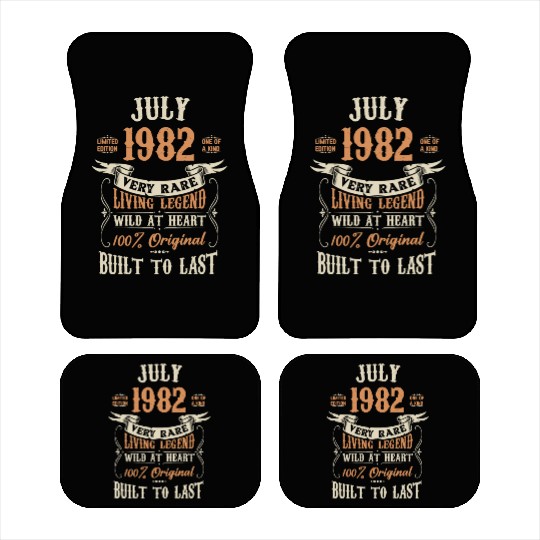 July 1982 Birthday Surprise Car Mats