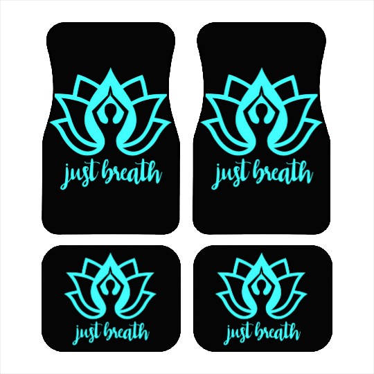 Just Breath Yoga Namaste Zen Lotus Car Mats
