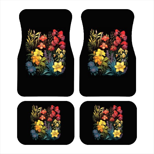 Orchids Flowers Garden Blossom Orchid Lover Car Mats