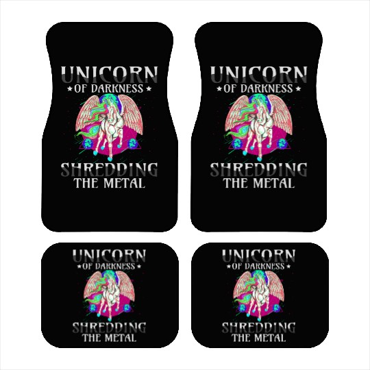 Goth Rock Satan Girl Woman Festivals Death Metal Car Mats
