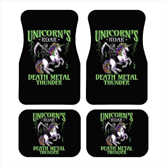 Goth Rock Satan Girl Woman Festivals Death Metal Car Mats