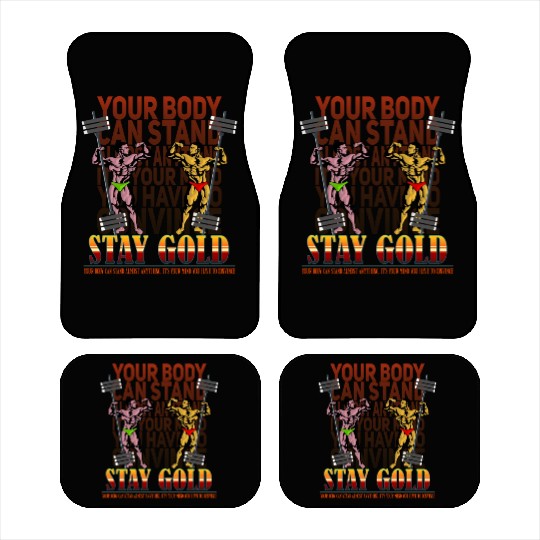 Gym Stay Gold Car Mats