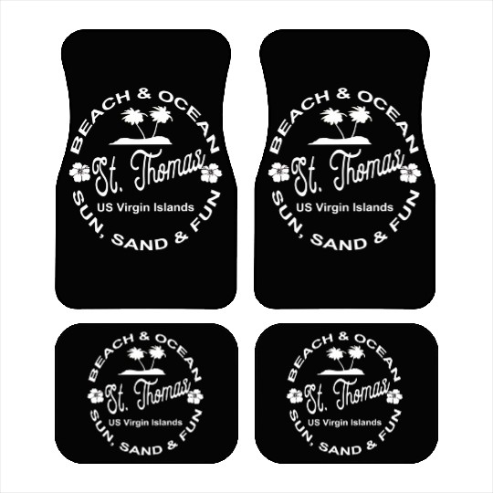 Tropical Beach Ocean St Thomas Us Island Car Mats