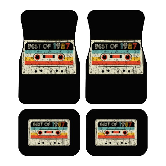 33rd Best Of 1987 Cassette Tape Car Mats