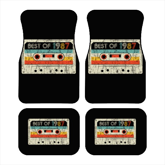 33rd Best Of 1987 Cassette Tape Car Mats