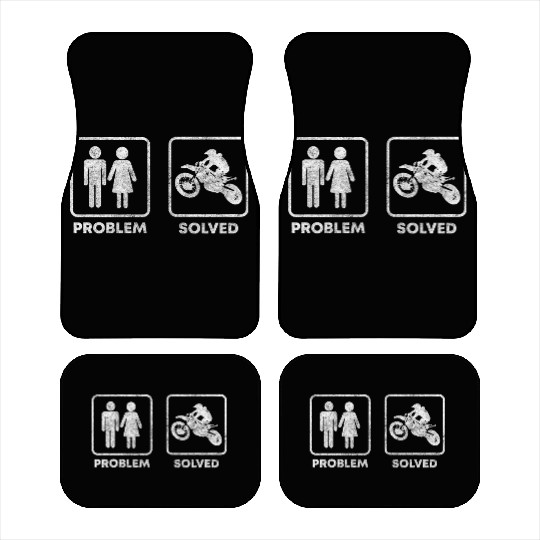 Not My Problem Solutions Black Humor Car Mats