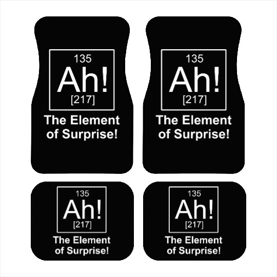 Ah Element Of Surprise Car Mats