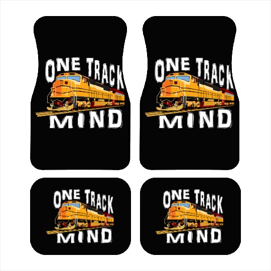 One Track Mind Train Engine Car Mats