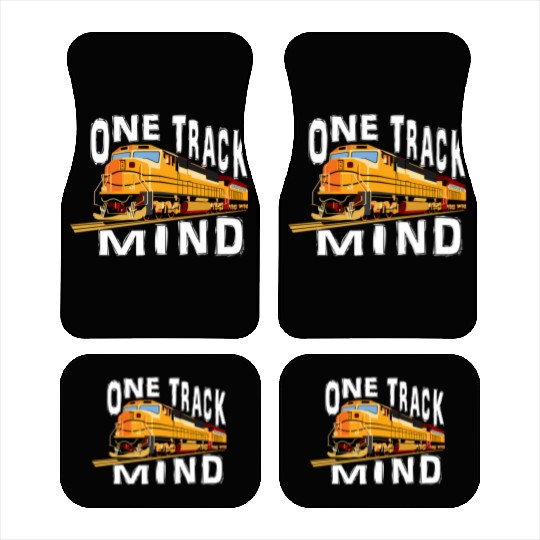 One Track Mind Train Engine Car Mats
