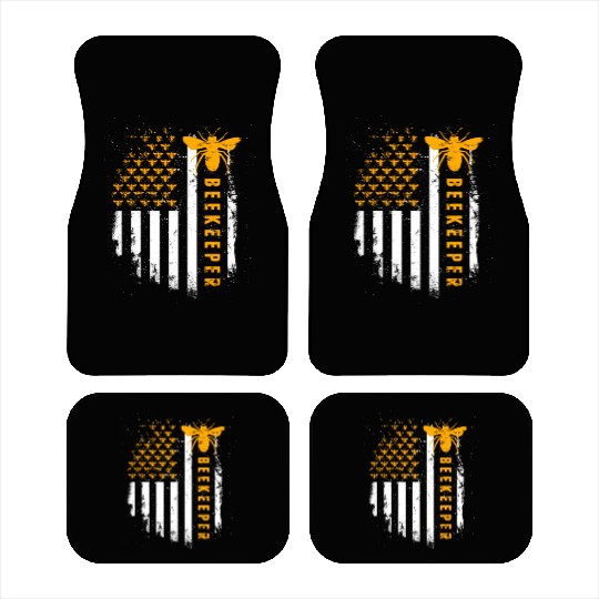 Honey Bee Beekeeping Hive Beekeeper Car Mats