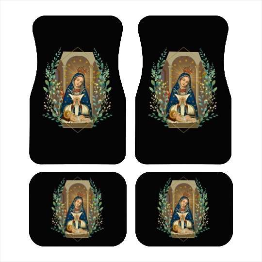 Our Lady Of Altagracia Virgen De Dominicana Car Mats