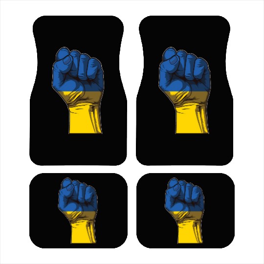 Ukraine Fist Flag Ukraine Flag Car Mats