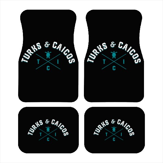 Turks And Caicos Islands Tropical Travel Car Mats