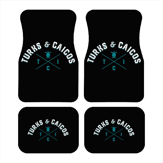 Turks And Caicos Islands Tropical Travel Car Mats