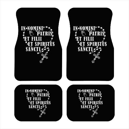 Latin Roman Catholic Rosary Religious Catholic Hol Car Mats