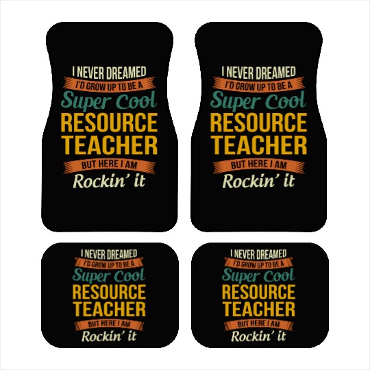 Resource Teacher Appreciation Car Mats