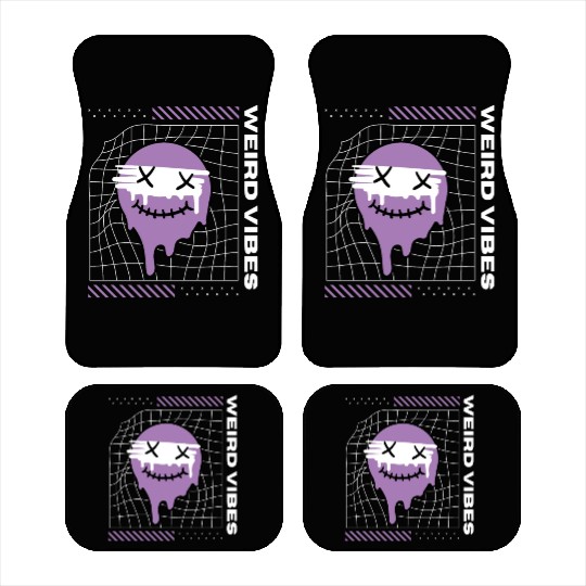 Weird Vibes Only Car Mats