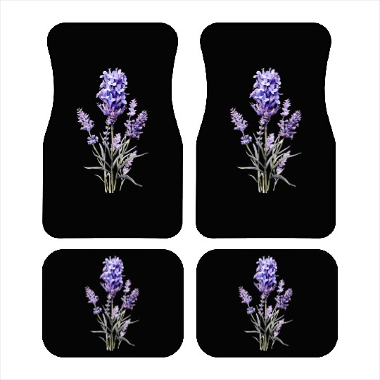 Lavender Flower Car Mats