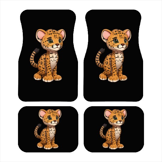 Totally cute cheetah Car Mats
