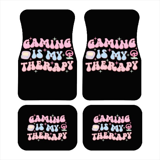 Gaming Is My Therapy, Happy Game Day Car Mats