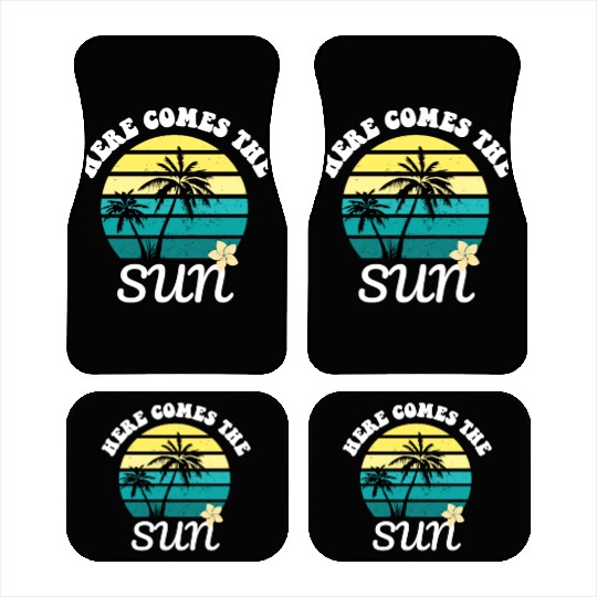 Here comes the sun Summer vacation Car Mats