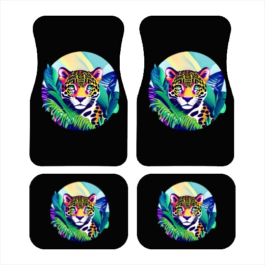 Jaguar in the Tropics Car Mats