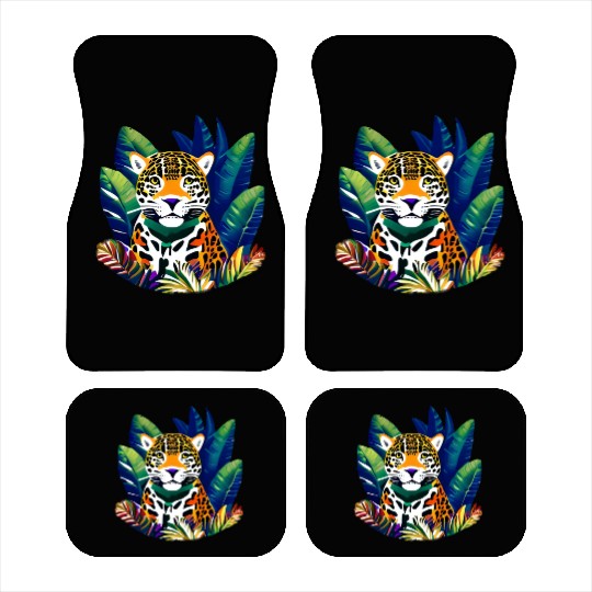 Jaguar in the Tropics Car Mats