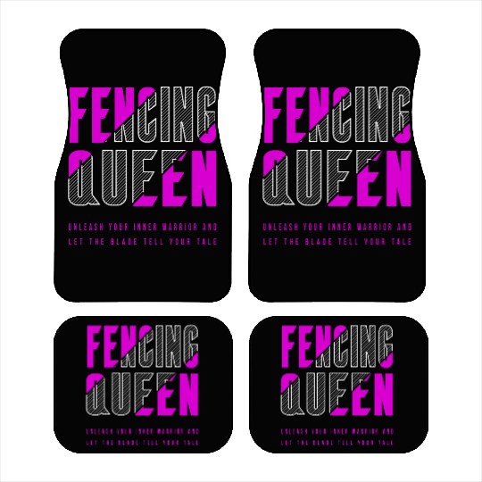 Fencing Queen Car Mats