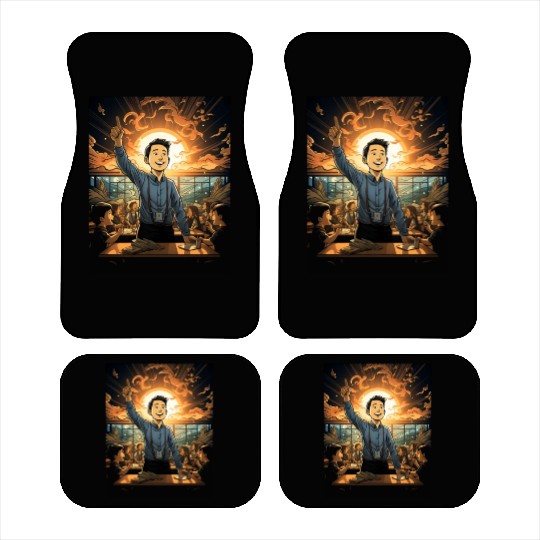 Back to School Pre-K Kindergarten Teacher Student Car Mats