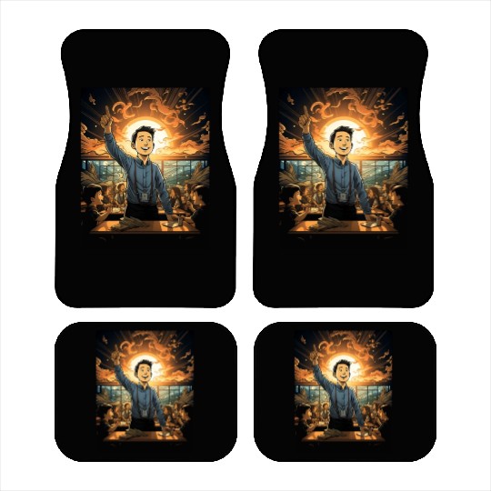 Back to School Pre-K Kindergarten Teacher Student Car Mats