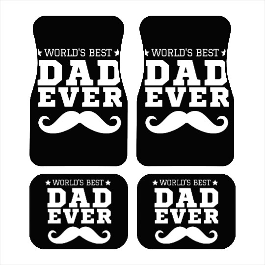 World s Best Dad Ever Car Mats