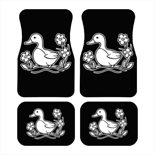Duck Bird Nature Pond Car Mats