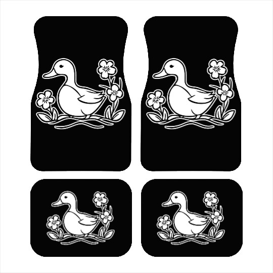 Duck Bird Nature Pond Car Mats