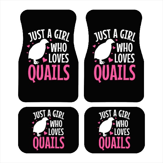 Quails Quail Lover Car Mats