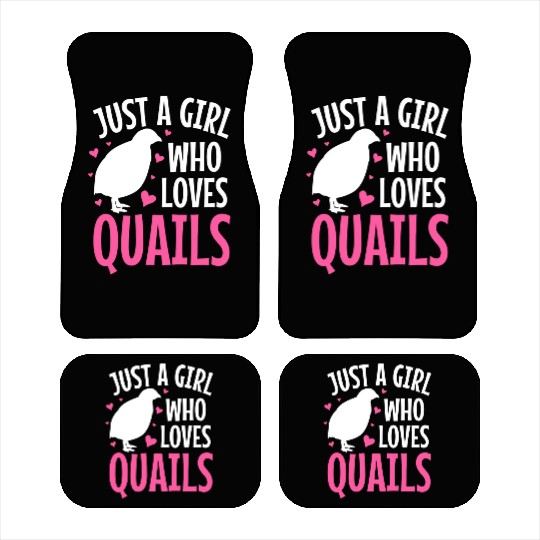 Quails Quail Lover Car Mats