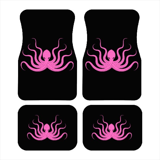 Menace Octopus Neon Pink Car Mats