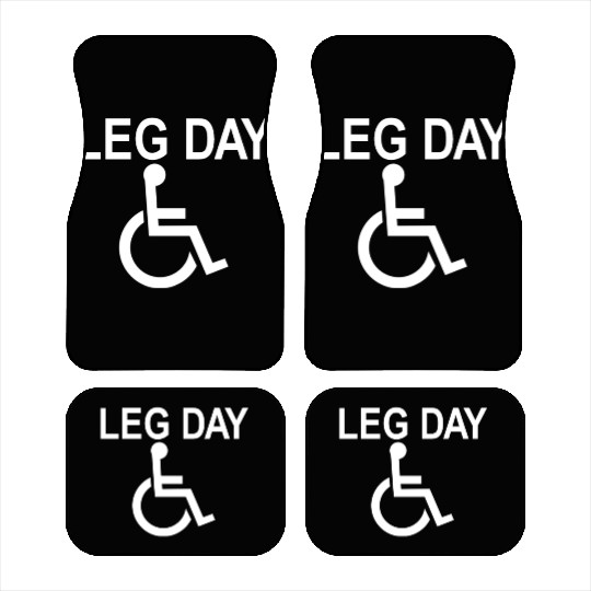 Handicapped Leg Day Handicapped Disabled Handicap Car Mats