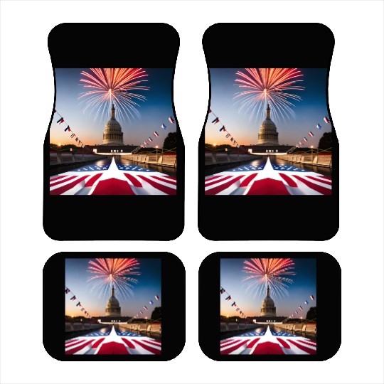 Independence Day, U.S.A., celebration, party, year Car Mats