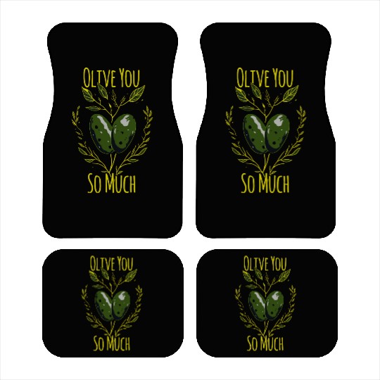 Olive Love Olive Oil I Love You Car Mats