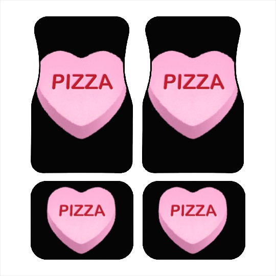 Pizza Candy Heart Car Mats