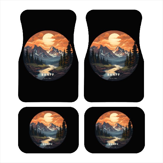 Banff sunset Car Mats