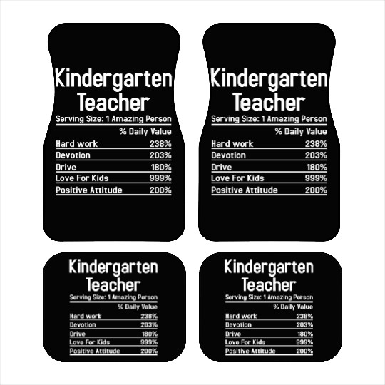 Kindergarten Teacher Car Mats