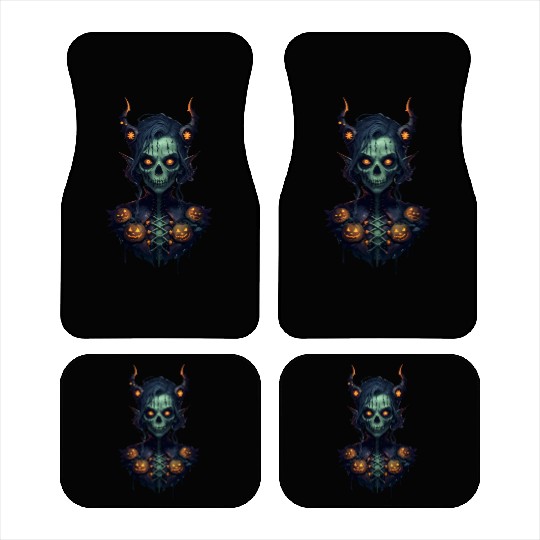 Halloween Zombie Witch RPG Game Style Car Mats